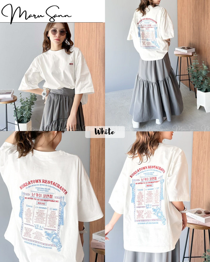 🇯🇵 Japan 100% cotton T-shirt with stylish back embroidery ◇ 日本 100% 純棉背面刺繡時尚造型T-shirt  🔎 ɪᴛᴇᴍ ɴᴏ：SS-jrjv1050170