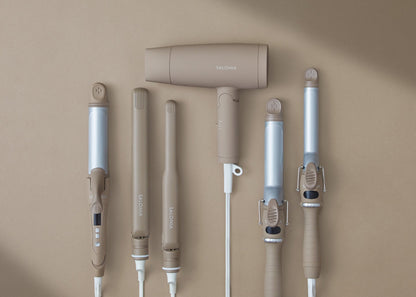 🇯🇵日本 SALONIA BEIGE定番化 2way 直夾 曲夾 BEIGE サロニア ストレートヘアアイロン 2WAYストレート&カールヘアアイロン