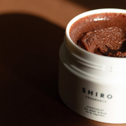 🇯🇵日本 SHIRO CHOCOLAT 香濃朱古力可可潤澤去角質身體磨砂(115g) OIL BODY SCRUB ショコラ オイルボディスクラブ