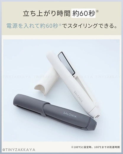 🇯🇵JAPAN ♥ SALONIA Cordless Hair Straightener 無線便攜直髮夾12mm \ 等到了SALONIA的無線離子夾！電池可拆可上飛機✈️ / サロニア コードレス ストレートアイロン 12mm ヘアアイロン モバイルバッテリー