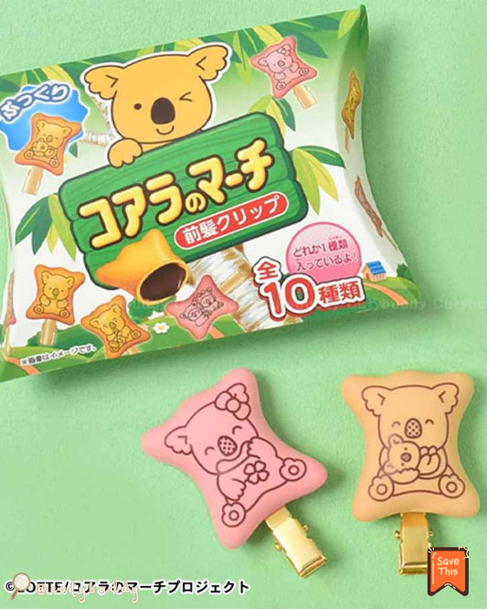 🇯🇵日本 ♡ LOTTE Koala's March Hair Clip (10 Types) (Blind Box) 樂天熊仔餅 小髮夾 ＜全10種＞