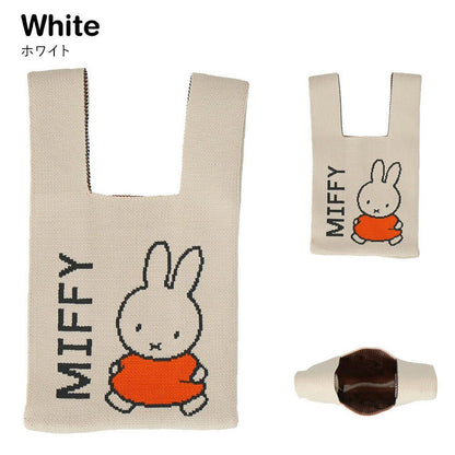 🇯🇵Japan♡ Miffy &amp; Boris Cute Miffy Bunny Knit Mini Bag Vest Handle Handle Bag Knit Mini Tote Bag (3 styles available)