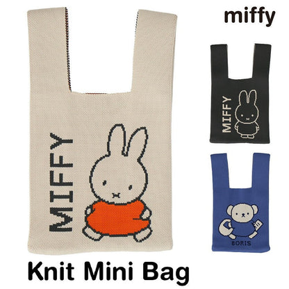 🇯🇵Japan♡ Miffy &amp; Boris Cute Miffy Bunny Knit Mini Bag Vest Handle Handle Bag Knit Mini Tote Bag (3 styles available)