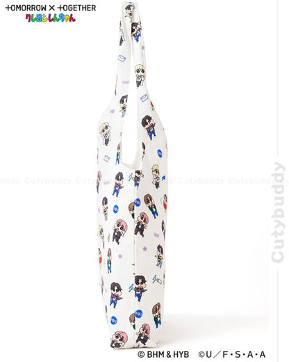 🇯🇵日本 ♡限定 TOMORROW X TOGETHER X 蠟筆小新環保袋 Crayon Shin-chan all-over tote bag TOMORROW X TOGETHER X クレヨンしんちゃん　総柄トートバッグ