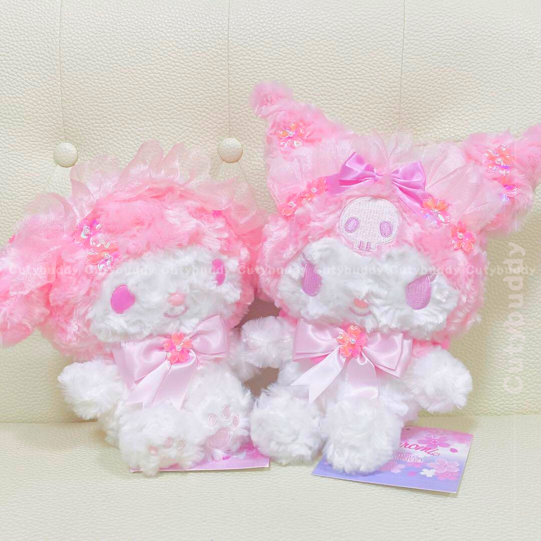 🇯🇵日本 SANRIO Kuromi Cherry Blossom style plush doll puppet  可羅米櫻花色公仔 サンリオ クロミちゃん ぬいぐるみ サクラ プレゼント グッズ コレクション 限定