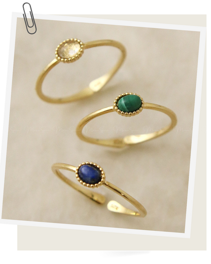 🇯🇵 Japan Silver925 Elegant natural gemstone and power stone silver split ring ◇ 日本 Silver925 優雅天然寶石和能量石銀開合戒指  🔎 ɪᴛᴇᴍ ɴᴏ：SS-jrsvr200