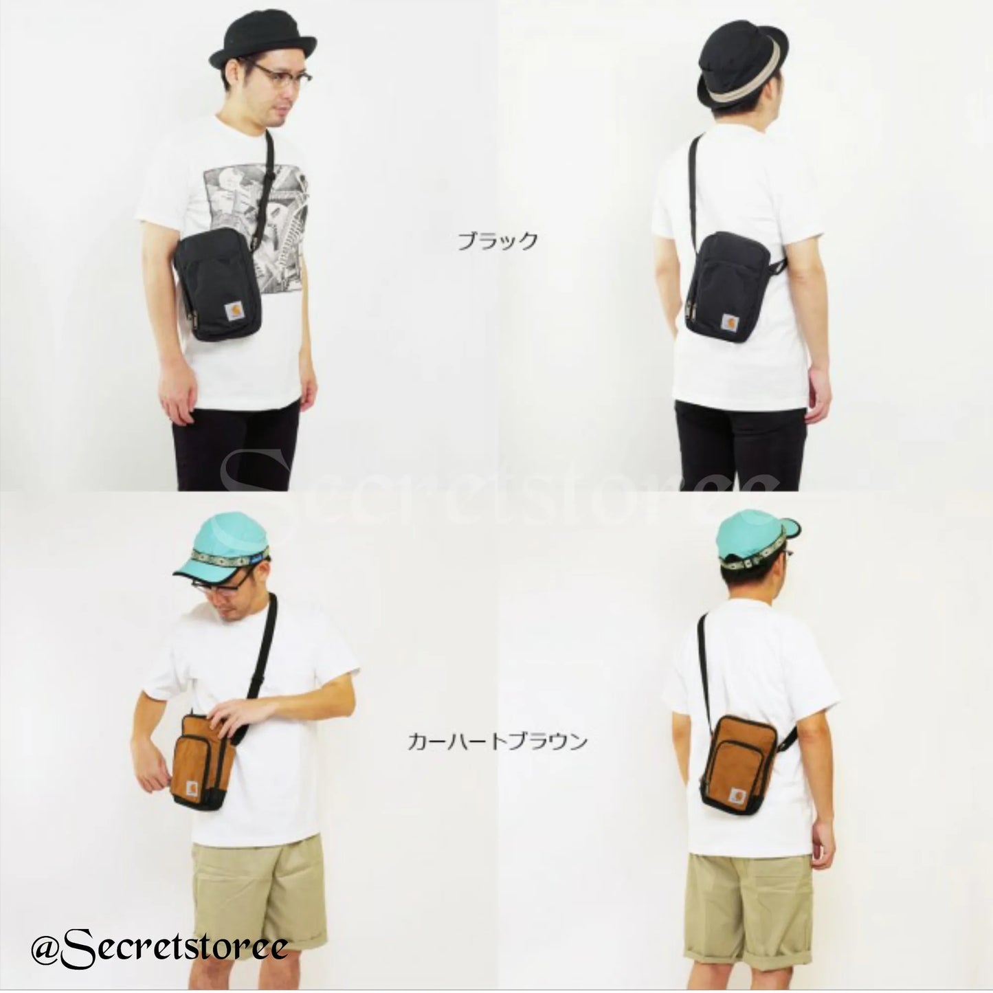 🇯🇵日本 CARHARTT Gloss Body Gear Organizer 斜咩袋 迷你袋 カーハート ショルダーバッグ ポーチ 小物入れ バッグ メンズ レディース ブラウン