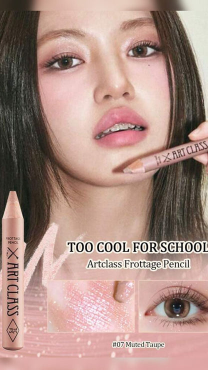 🇰🇷Korea Too Cool For School
 Art Class Frottage Pencil Multi-purpose Eyeshadow Pen | Can be used as eyeshadow, rouge, contouring, and highlighting |
