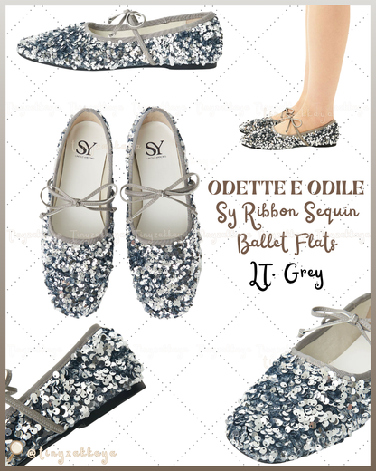 🇯🇵JAPAN ♥ UNITED ARROWS ODETTE E ODILE Sy Ribbon Sequin Ballet Flats 亮片芭蕾舞鞋 jrmd5308