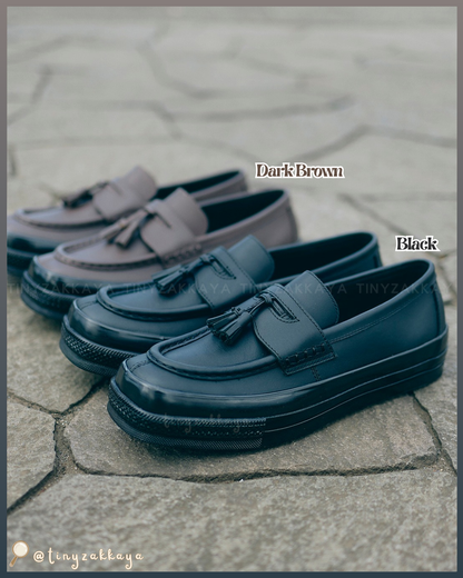 🇯🇵日本限定 ♥ CONVERSE All Star Squaretoe Loafer 方頭皮革流蘇樂福鞋 \ 舒服好行！經典方頭設計，瞬間拉高穿搭的辨識度 /