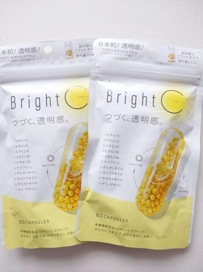 🇯🇵Japan feat. BRIGHT C Vitamin C feat. Vitamin C Antioxidant Whitening Pills 60 tablets フィートブライトC Capsule⭐️Keep your skin bright and clear all day⭐️