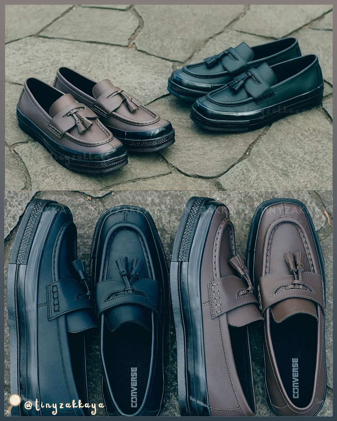 🇯🇵日本限定 ♥ CONVERSE All Star Squaretoe Loafer 方頭皮革流蘇樂福鞋 \ 舒服好行！經典方頭設計，瞬間拉高穿搭的辨識度 /