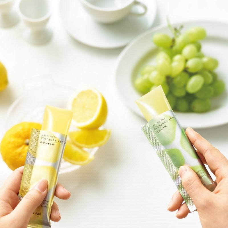 🇯🇵日本 ORBIS 膠原蛋白啫喱 Collagen Jelly オルビス コラーゲンゼリー 白ぶどう味 ゆずレモン味