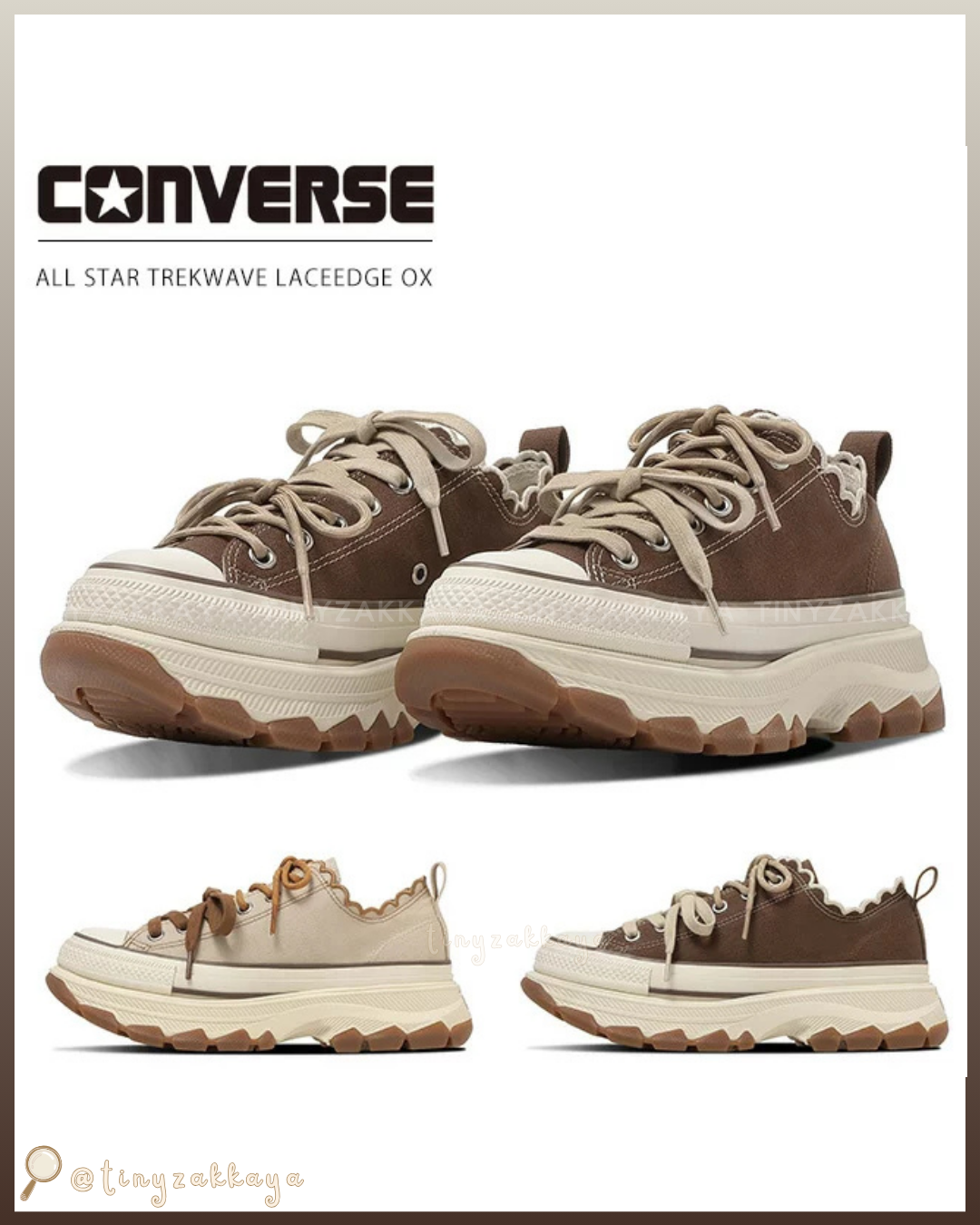 🇯🇵日本限定 ♥ CONVERSE ALL STAR TREKWAVE LACE EDGE OX 荷葉花邊厚底鞋