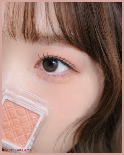 🇯🇵Japan CANMAKE My Cheek Contour PT03 Mikan Smoothie ｜Let’s have a gentle and sweet mandarin smoothie makeup look｜🍊Mandarin orange smoothie キャンメイクマイトーンクチュールフェイスカラープレストパウダー