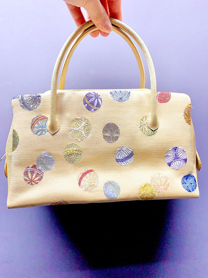 🇯🇵JAPAN｜Vintage Clothes Haori &amp; Bags(Frame Purse/Frame Clutch/Kuchi Bag)｜Japanese vintage feather woven floral shirt pocket gold bag Japanese handbag｜🔎 ss-vin201