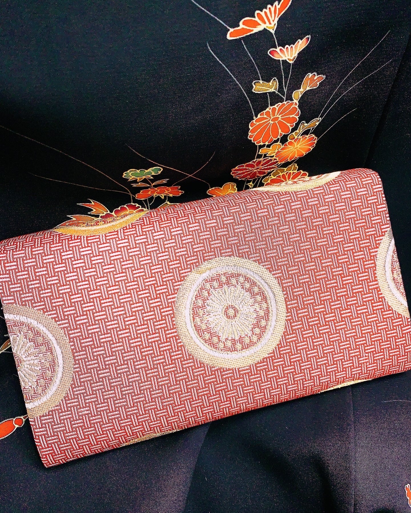 🇯🇵JAPAN Vintage ♡ Bags (Frame Purse/Frame Clutch/Kuchi Bag/Wallet)｜ 🇯🇵Japanese Vintage♡ Handbags (Gold Nishiki Woven Nishijin Woven Japanese Handbags/Pocket Gold Bags/Purse Bags)｜🔎 ss-vin098 &amp; ss-vin100