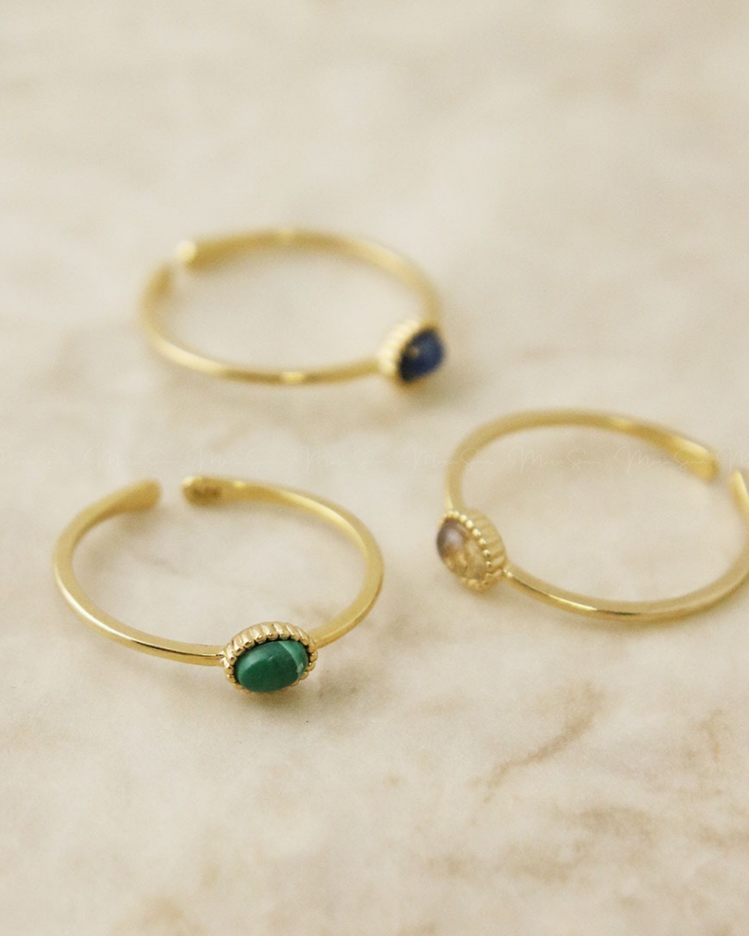 🇯🇵 Japan Silver925 Elegant natural gemstone and power stone silver split ring ◇ 日本 Silver925 優雅天然寶石和能量石銀開合戒指  🔎 ɪᴛᴇᴍ ɴᴏ：SS-jrsvr200