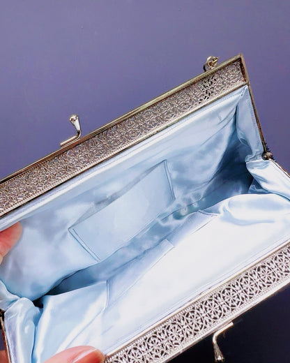 🇯🇵JAPAN｜Vintage Clothes Haori &amp; Bags(Frame Purse/Frame Clutch/Kuchi Bag)｜Japanese vintage feather woven floral shirt pocket gold bag Japanese handbag｜🔎 ss-vin198