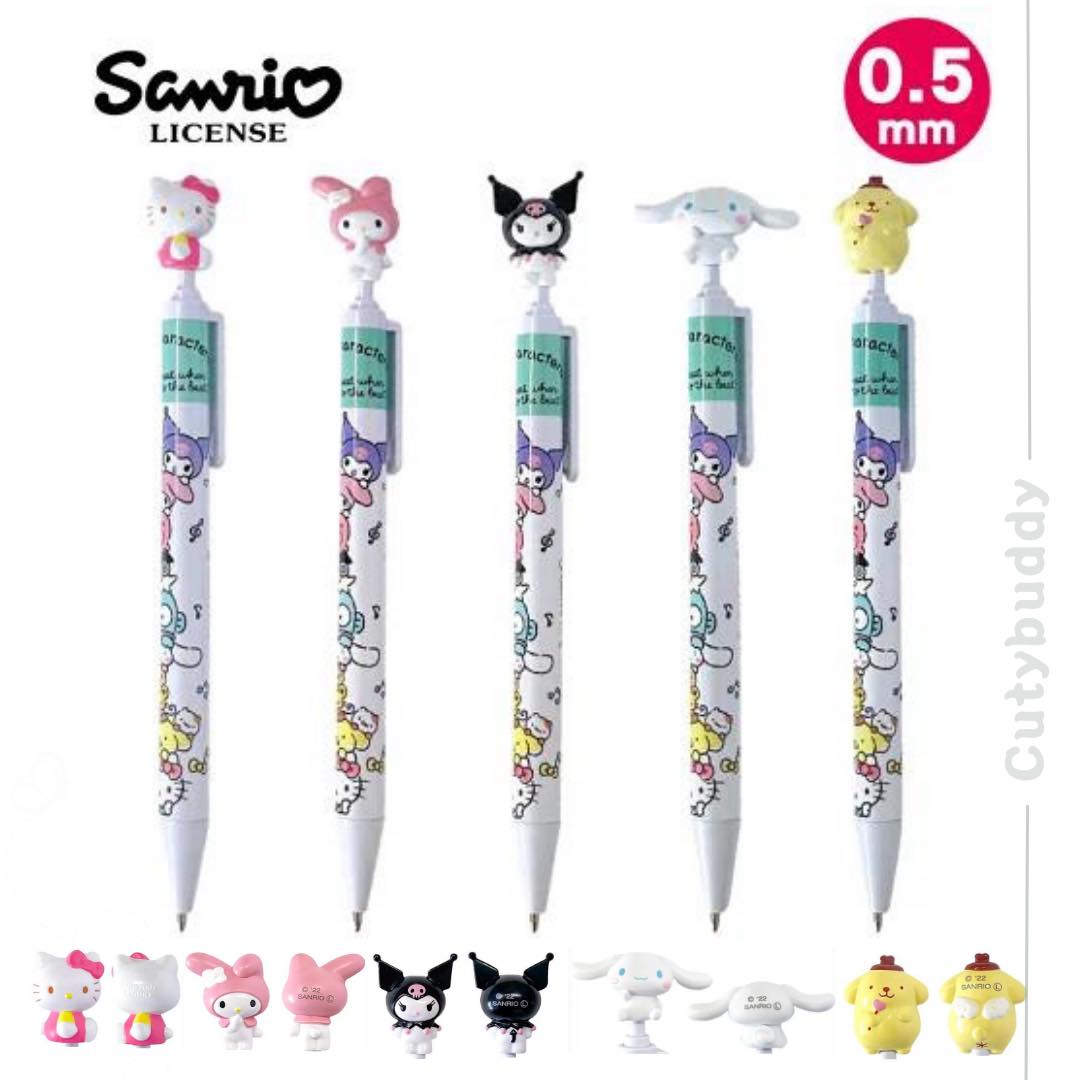 (現貨)🇯🇵日本 SANRIO 立體造型油性原子筆黑0.5mm (疊疊樂款) FOR SALLE IN JAPAN ONLY Sanrio Japan Mascot Ballpoint Pen Black Ink マスコットボールペン タテノリ柄　サンリオキャラクターズ
