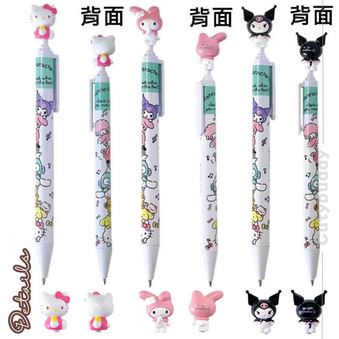(現貨)🇯🇵日本 SANRIO 立體造型油性原子筆黑0.5mm (疊疊樂款) FOR SALLE IN JAPAN ONLY Sanrio Japan Mascot Ballpoint Pen Black Ink マスコットボールペン タテノリ柄　サンリオキャラクターズ