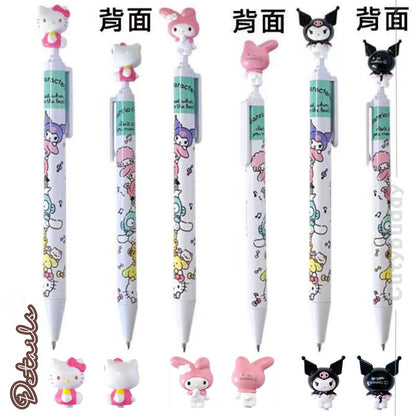 (現貨)🇯🇵日本 SANRIO 立體造型油性原子筆黑0.5mm (疊疊樂款) FOR SALLE IN JAPAN ONLY Sanrio Japan Mascot Ballpoint Pen Black Ink マスコットボールペン タテノリ柄　サンリオキャラクターズ
