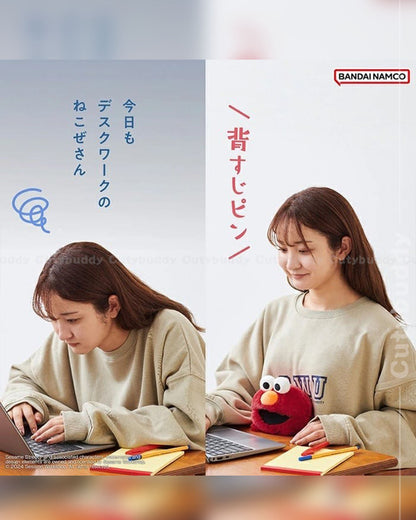 🇯🇵日本 ♡ Seasame Street 芝麻街 改善坐姿公仔(Elmo / Cookie Monster) Sesame Street Funbarus Plush ふんばるず