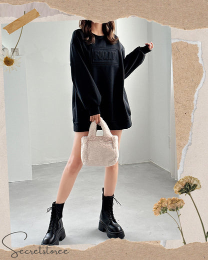 🇯🇵日本｜可愛感滿滿毛毛手挽袋（5色入） SS-btr5280