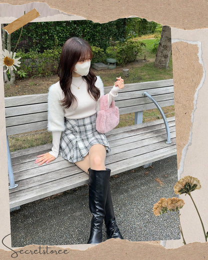 🇯🇵日本｜可愛感滿滿毛毛手挽袋（5色入） SS-btr5280