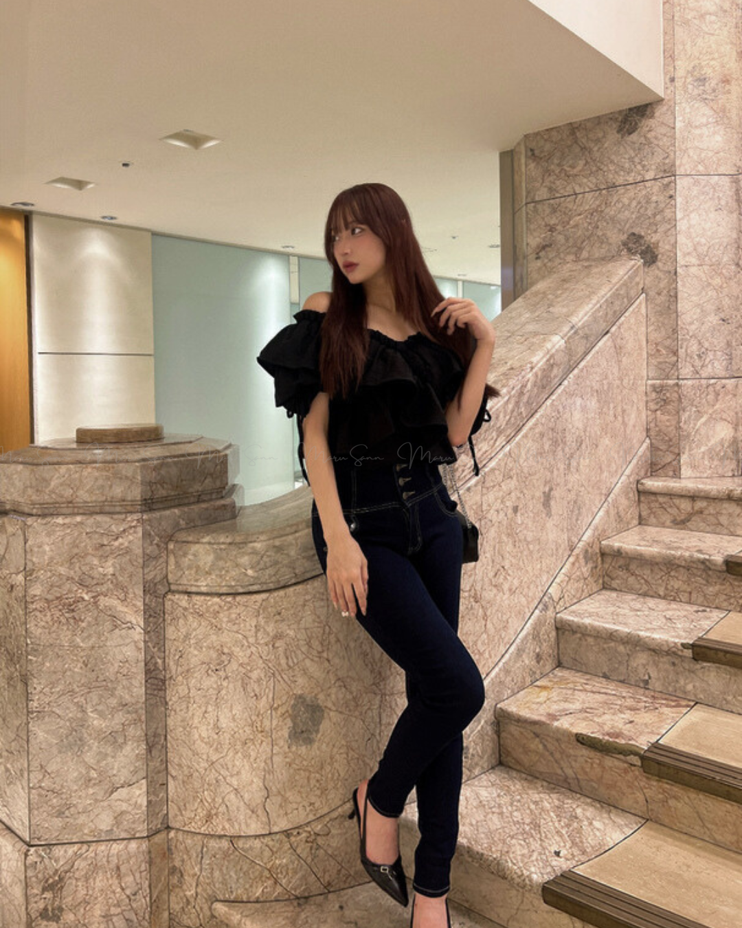 🇯🇵日本 2-Way雙向交叉荷葉邊襯衫上衣 ◇ Japan 2-Way Cross Frill Blouse 🔎 ɪᴛᴇᴍ ɴᴏ：SS-jgpm7140