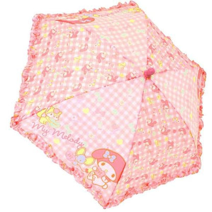 (特價售完即止) 絕版 🇯🇵日本 SANRIO MELODY lace邊格紋長柄雨傘 40cm J60040CM