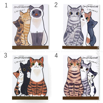 🇯🇵Japan Standing Memo Meow Meow Train Memo created with manga artist Yamano Rinrin Yamano りんりんさんCreative Skewers 3 Cats