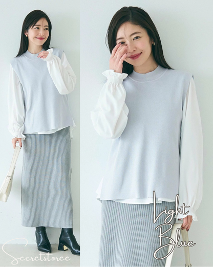 🇯🇵 日本 背心套裝襯衫
Vest set blouse

🔎 ɪᴛᴇᴍ ɴᴏ.： SS-jrbj6407_16