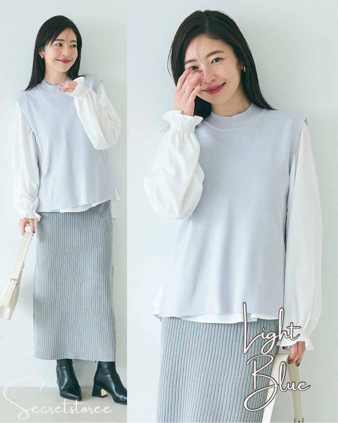 🇯🇵 日本 背心套裝襯衫
Vest set blouse

🔎 ɪᴛᴇᴍ ɴᴏ.： SS-jrbj6407_16