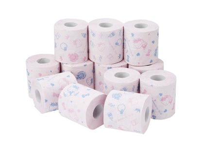 🇯🇵Japan SANRIO Hello Kitty Roller Double Layer Toilet Paper 12 Rolls Hello Kitty Regular 25M Double 12 Rolls ハローキティプリントロールダブル