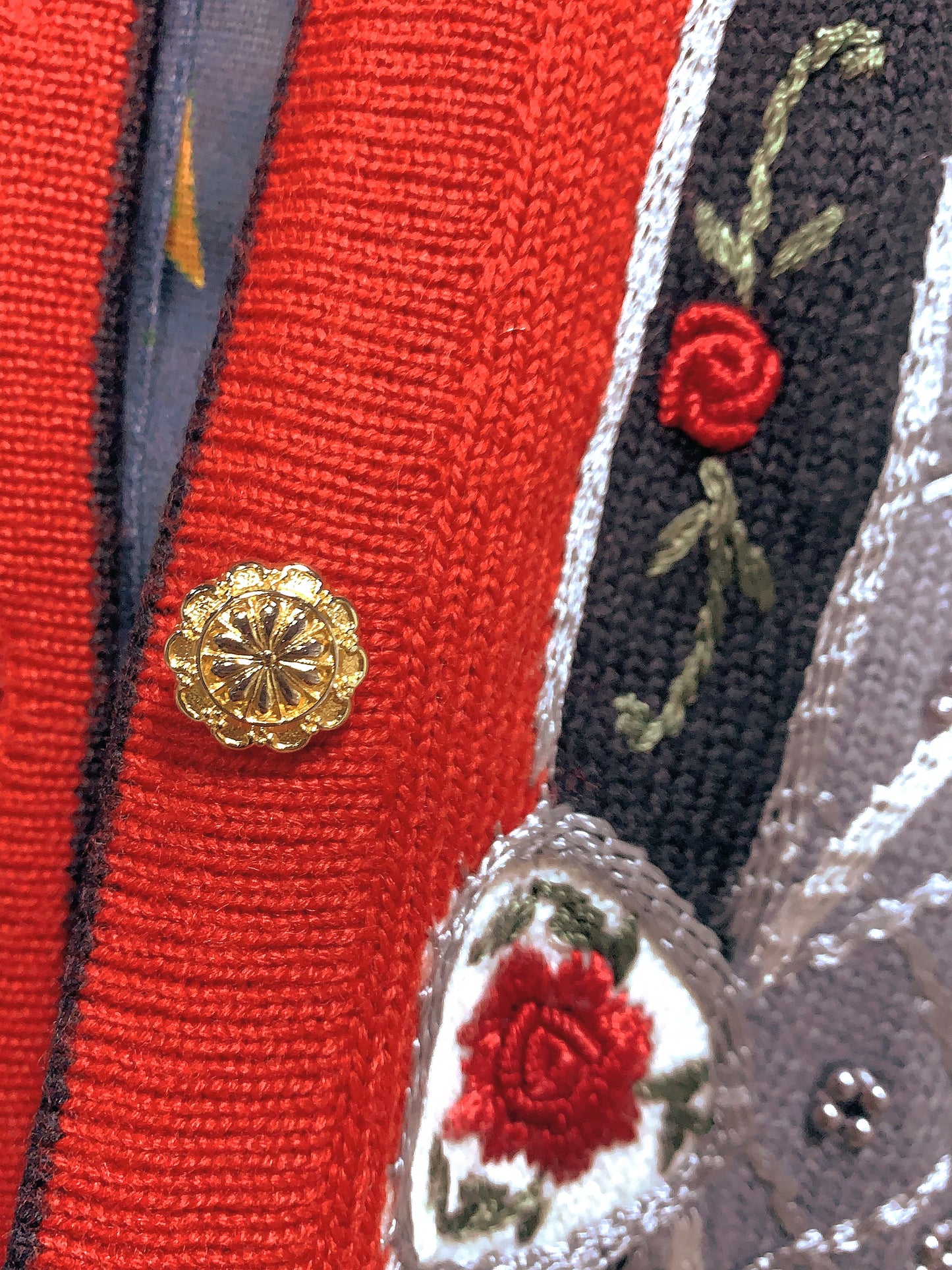 🇯🇵日本古著｜珠珠重工刺繡長外套（ ss-vin001）