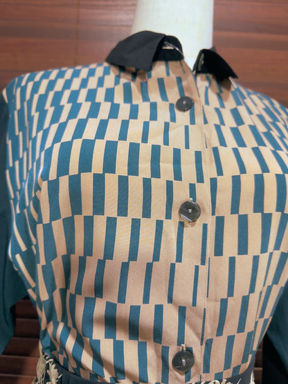 🇯🇵JAPAN Vintage ♡ Clothes(Top/Shirt/Coat/Skirt/Pants/Dress)｜ 🇯🇵日本古著 ♡ 衣服(上衣/花恤/外套/半身裙/褲/連身裙)｜復古矩形花恤 & 斯文花裙 🔎ss-vin24 & ss-vin21