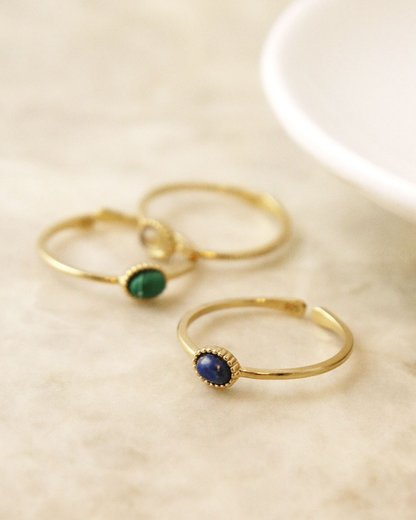 🇯🇵 Japan Silver925 Elegant natural gemstone and power stone silver split ring ◇ 日本 Silver925 優雅天然寶石和能量石銀開合戒指  🔎 ɪᴛᴇᴍ ɴᴏ：SS-jrsvr200