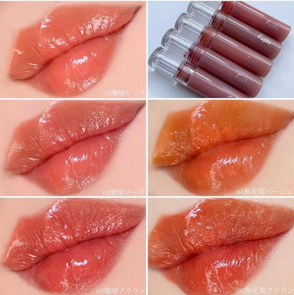 (每月優惠)🇯🇵日本｜不脫色不沾口罩必選｜Fujiko 果凍水光染唇釉 Nuance Wrap Tint ニュアンスラップティント