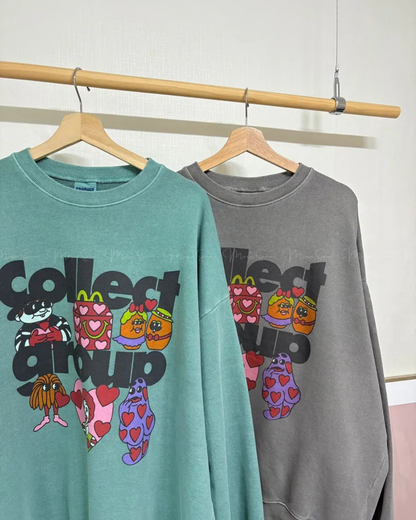 🇰🇷KOREA ♥ 歡樂兒童餐Collect Group角色印花衛衣 Hoodie 🔎SS-KSS98905788