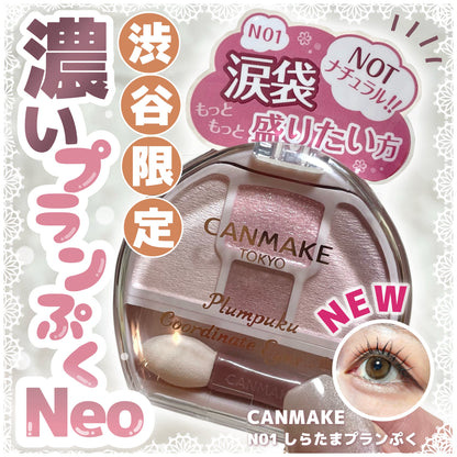 🇯🇵日本 CANMAKE Plumpuku Coordinate Eyes Neo N01 淺米色 豐盈淚袋眼影 キャンメイク  プランぷくコーデアイズ