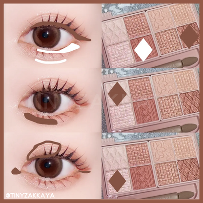 🇯🇵Japan | Zero-waste color ~ A must-have for eye makeup beginners | CANMAKE Petit Palette Eyes 8-color eyeshadow palette 04 Almond Brûlée
キャンメイクプティパレットアイズのショー