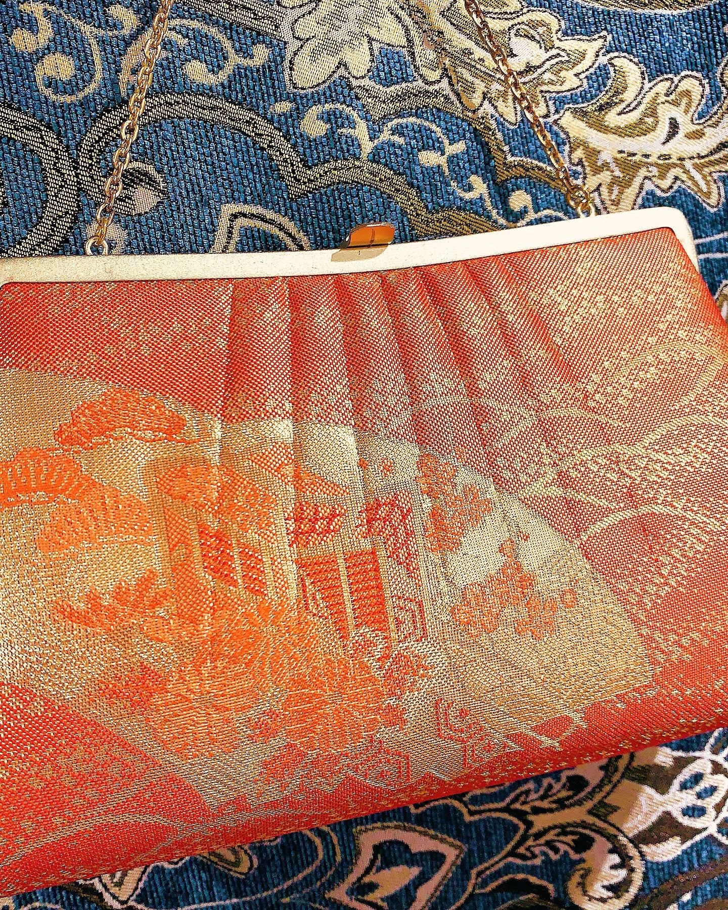 🇯🇵JAPAN Vintage ♡ Bags(Frame Purse/Frame Clutch/Kuchi Bag/Wallet)｜ 🇯🇵日本古著 ♡ 手袋(金襴錦織西陣織和裝手袋/口金袋/銀包)｜🔎 ss-vin162