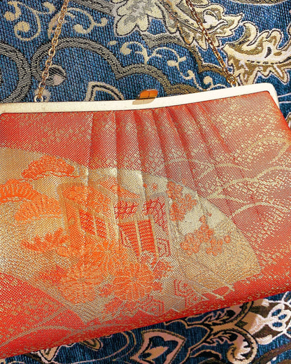 🇯🇵JAPAN Vintage ♡ Bags(Frame Purse/Frame Clutch/Kuchi Bag/Wallet)｜ 🇯🇵日本古著 ♡ 手袋(金襴錦織西陣織和裝手袋/口金袋/銀包)｜🔎 ss-vin162