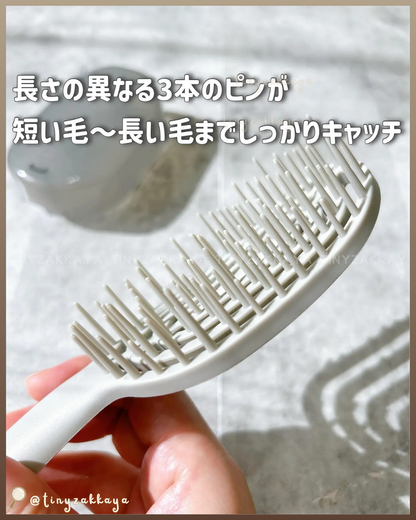🇯🇵日本 ♥ UNIQREE 4way Smooth Hairbrush 4way順滑髮梳 ＼即使再忙碌也能省時又輕鬆！每天都能進行的美髮護理✨／ UNIQREE 4wayスムースヘアブラシ