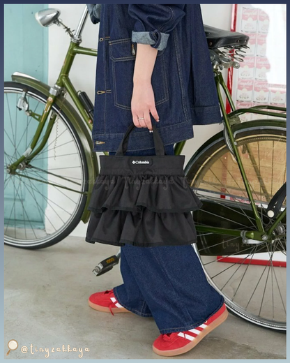 🇯🇵JAPAN ♥ Columbia × FREAK'S STORE New Woolley Cove Shoulder Tote 2WAY輕量 雙層荷葉邊小巧斜挎袋