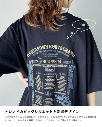 🇯🇵 Japan 100% cotton T-shirt with stylish back embroidery ◇ 日本 100% 純棉背面刺繡時尚造型T-shirt  🔎 ɪᴛᴇᴍ ɴᴏ：SS-jrjv1050170