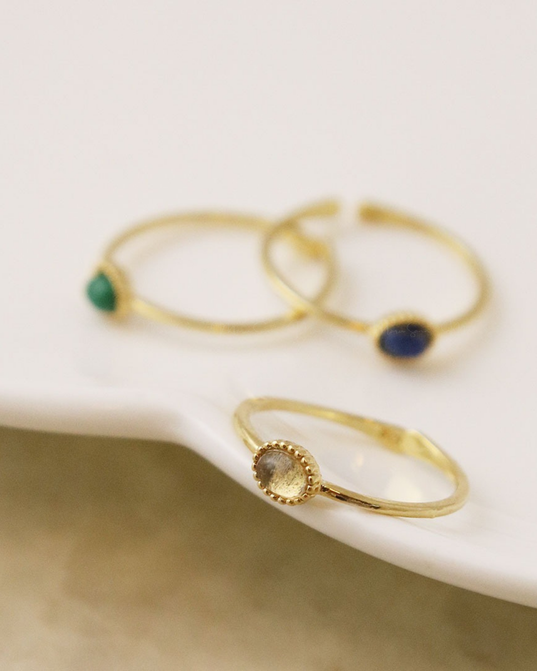 🇯🇵 Japan Silver925 Elegant natural gemstone and power stone silver split ring ◇ 日本 Silver925 優雅天然寶石和能量石銀開合戒指  🔎 ɪᴛᴇᴍ ɴᴏ：SS-jrsvr200