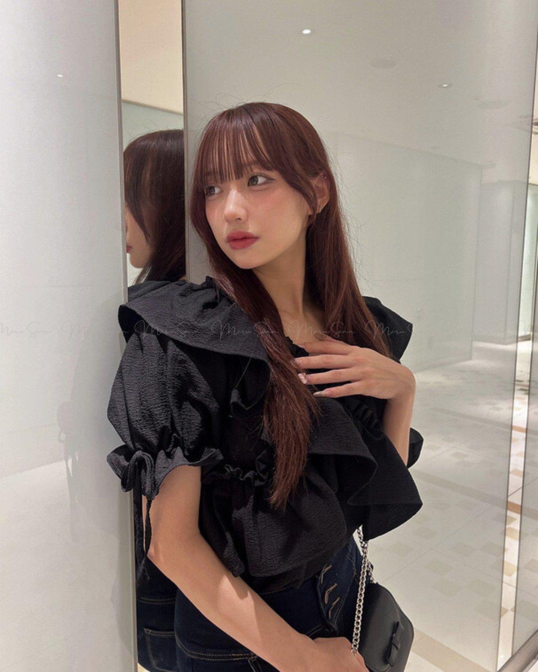 🇯🇵日本 2-Way雙向交叉荷葉邊襯衫上衣 ◇ Japan 2-Way Cross Frill Blouse 🔎 ɪᴛᴇᴍ ɴᴏ：SS-jgpm7140