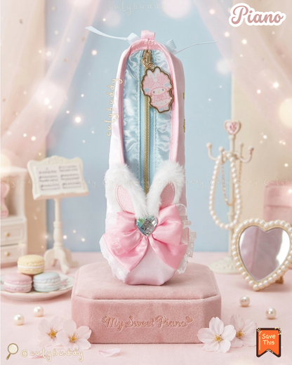 🇯🇵日本♡ SANRIO Bunnies Ballerina 兔仔芭蕾舞者造型系列 芭蕾舞鞋形收納袋
